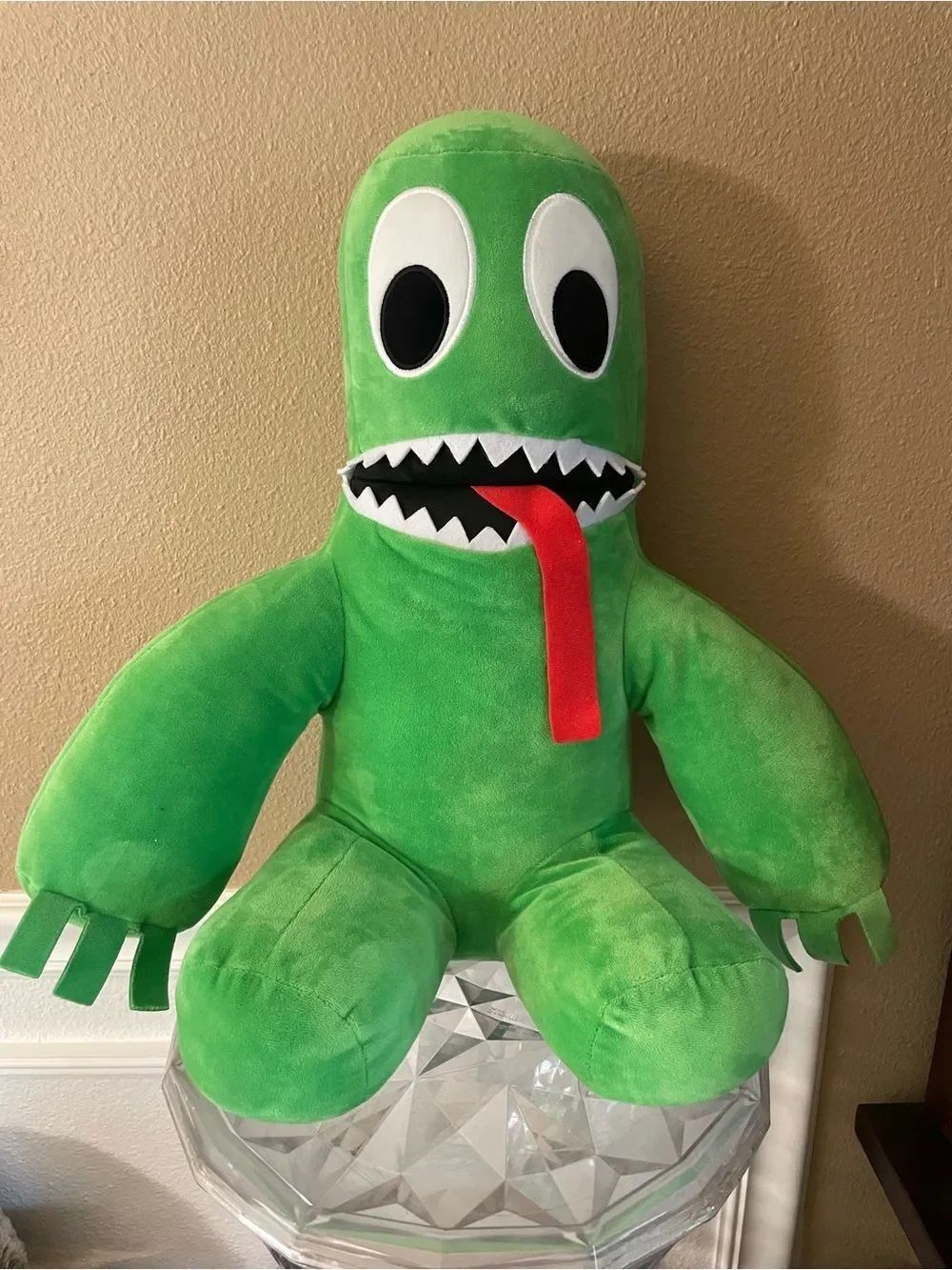 BIG Rainbow Friends Green Monster Plush Rare 17 Inch!